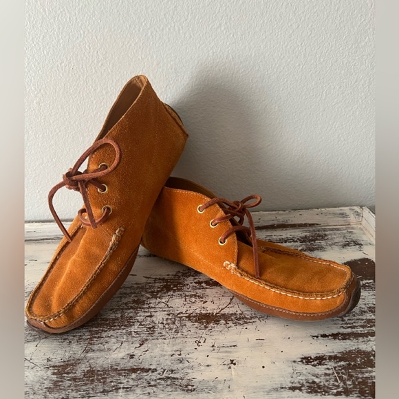 Cole Haan Other - Cole Haan Chukka Camel Suede Boots Men 9.5M Comfort C13104 Preppy Driver Shoes